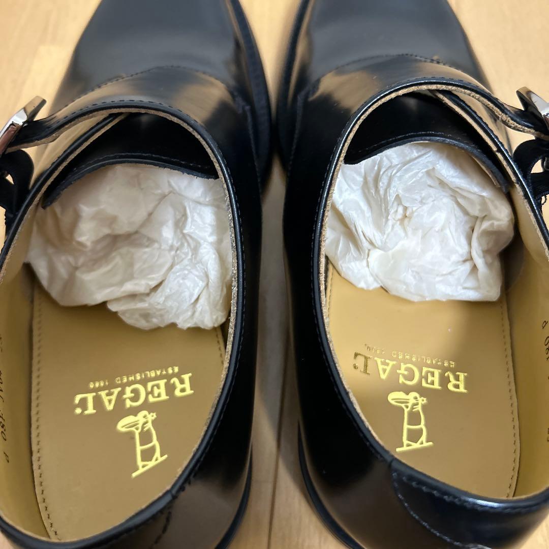 【未使用】REGAL シングルモンクストラップ ブラック 25cm