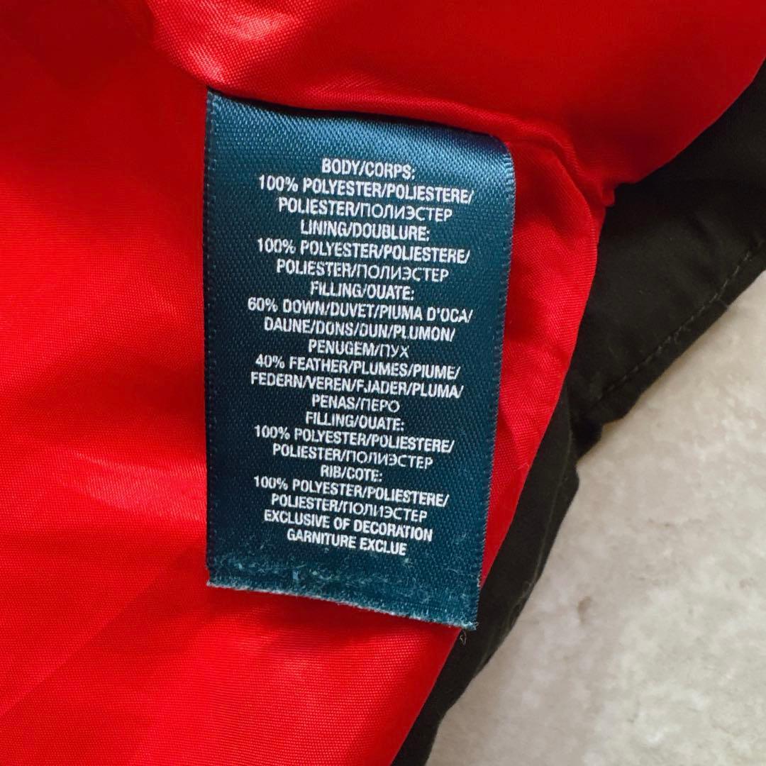 ポロラルフローレン ダウンジャケット ビッグポニー刺繍 黒 キッズM10-12