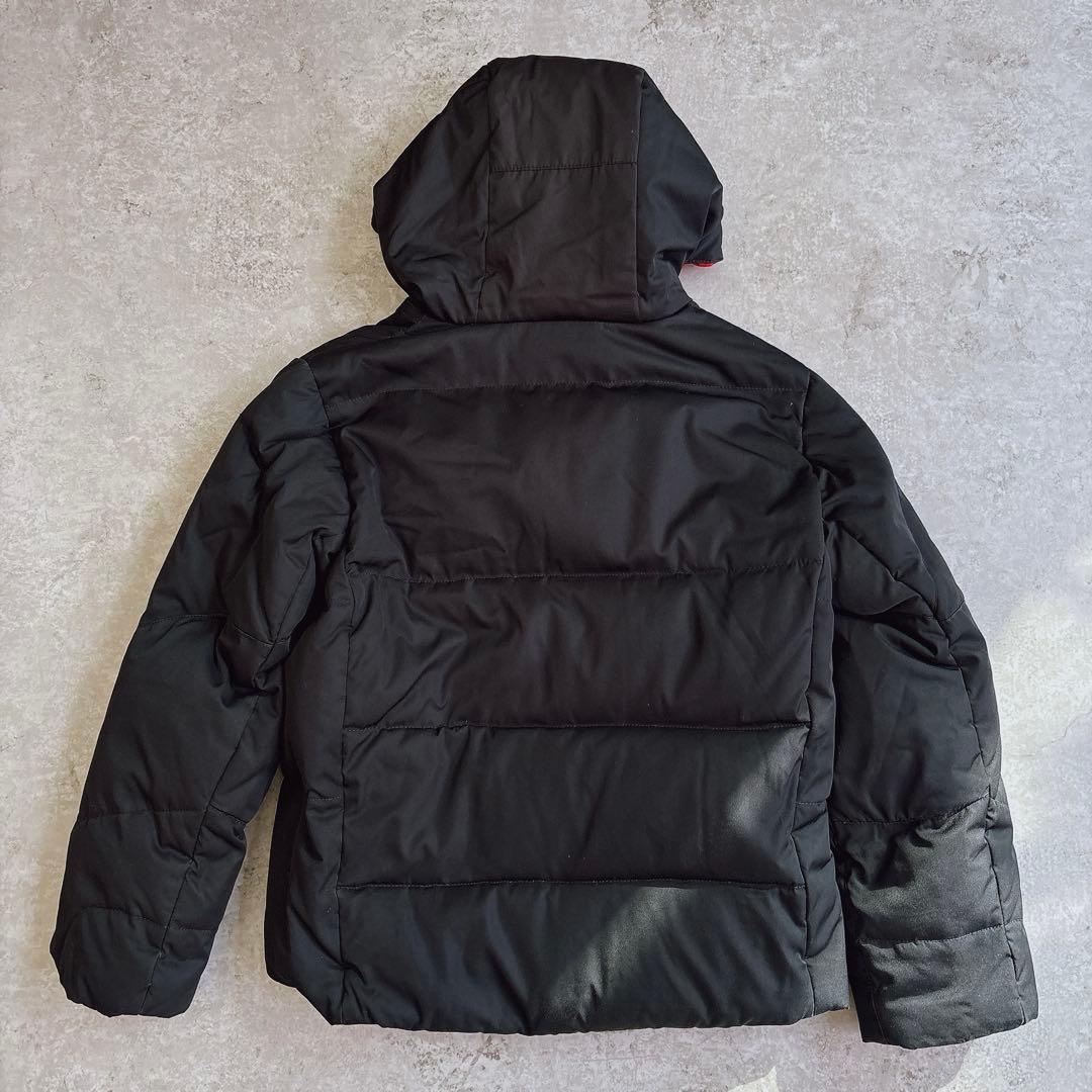 ポロラルフローレン ダウンジャケット ビッグポニー刺繍 黒 キッズM10-12