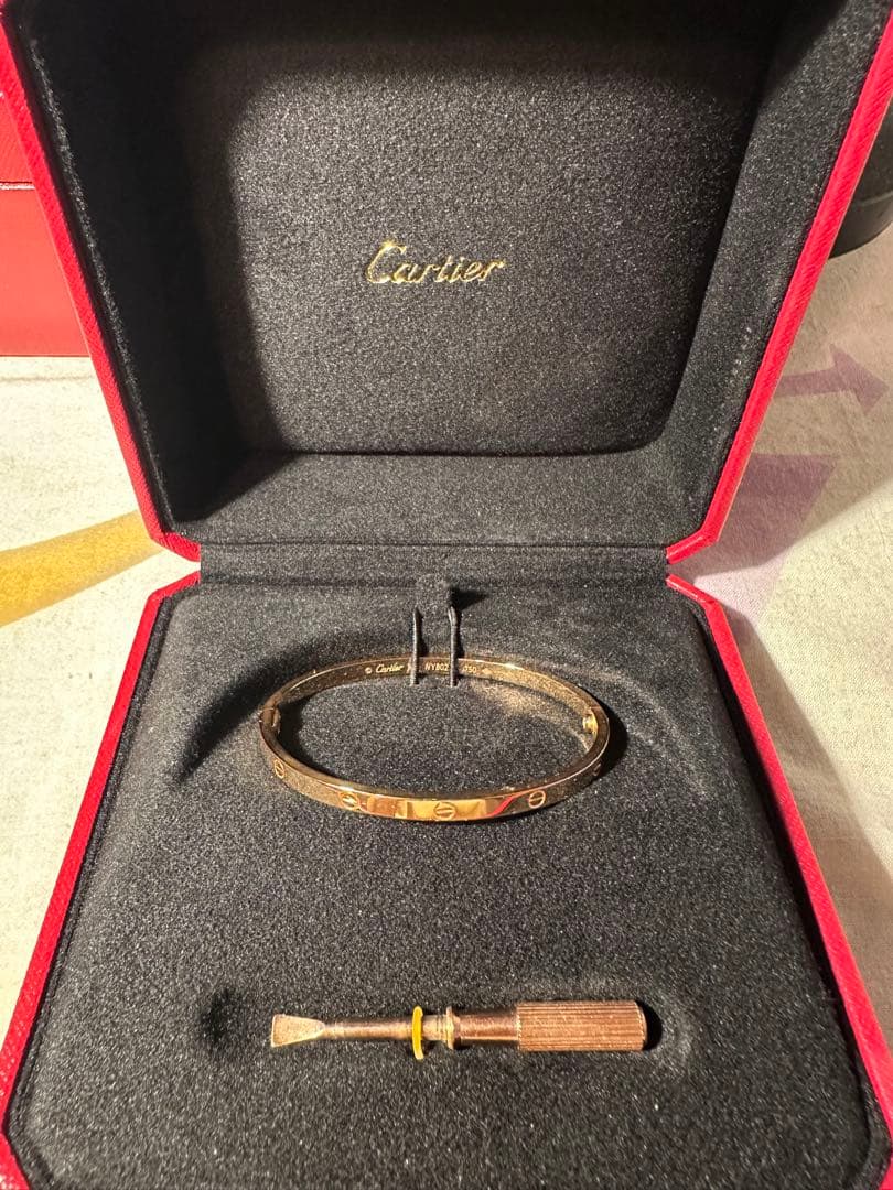 新品！保証書付 カルティエ Love ブレスレット ピンクゴールド　16cm