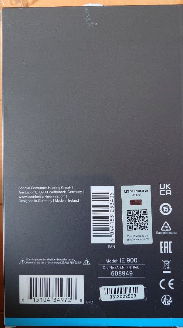 か*う様 ゼンハイザー IE900 中古品 オマケ有り SENNHEISER