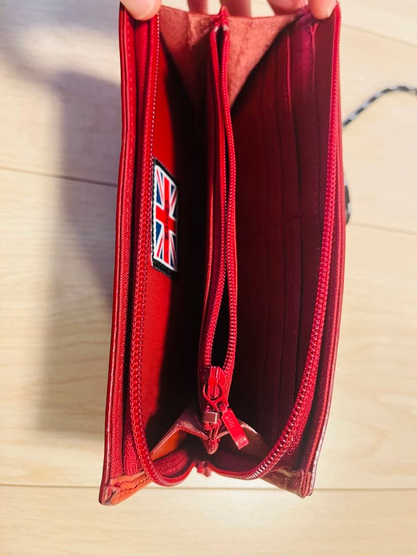 RALEIGH レザーウォレット レッド