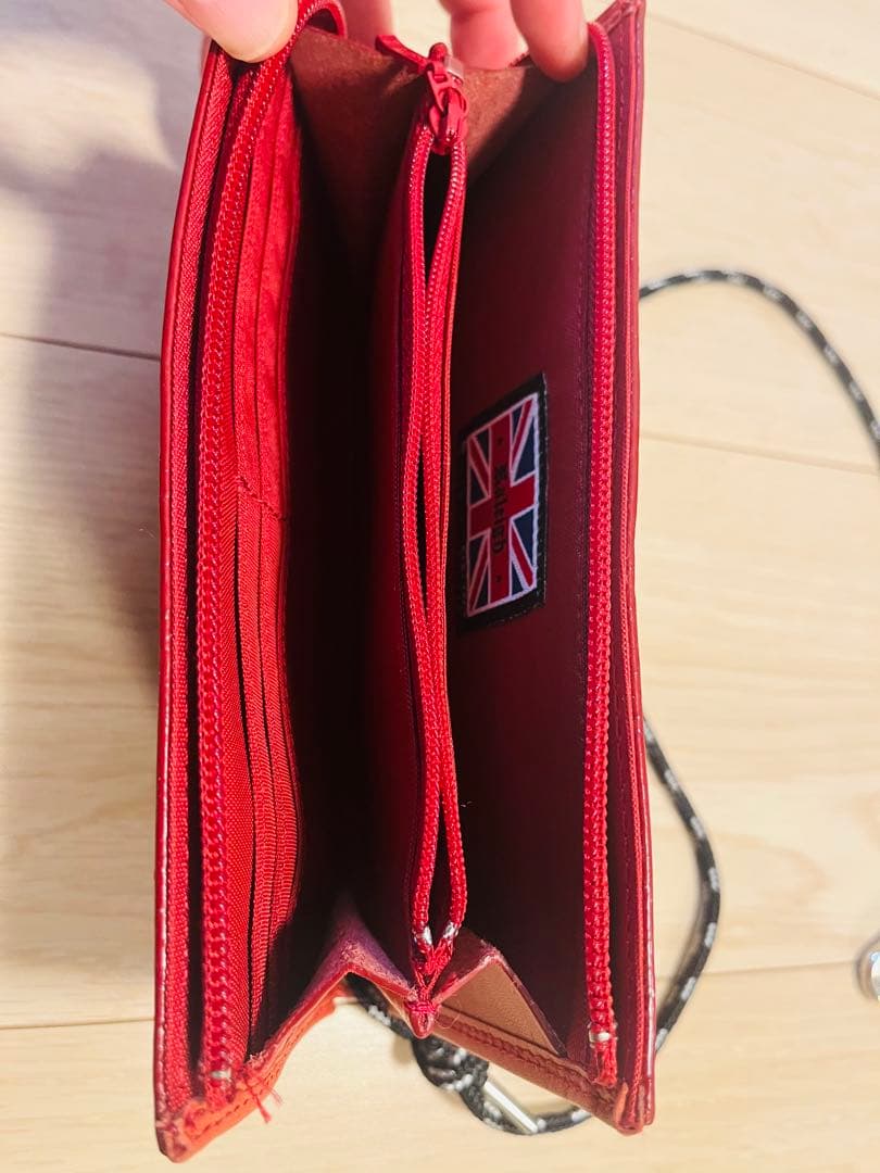 RALEIGH レザーウォレット レッド