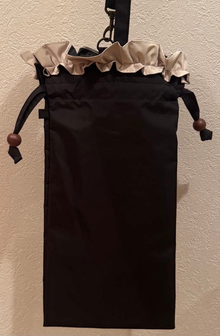 芦屋ロサブラン 日傘 2段折り フリル 曲がり竹手元