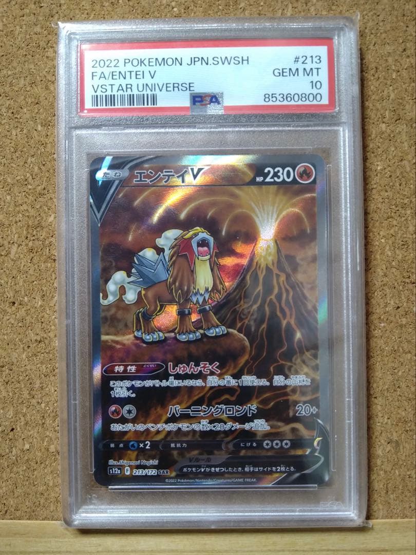 【PSA10】 エンティV SAR s12a 213/172 entei ポケカ