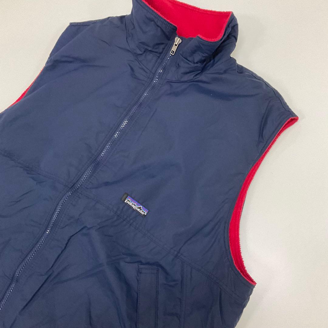 Patagonia USA製 シンチラシェルドベスト ネイビー×赤 XL 90s