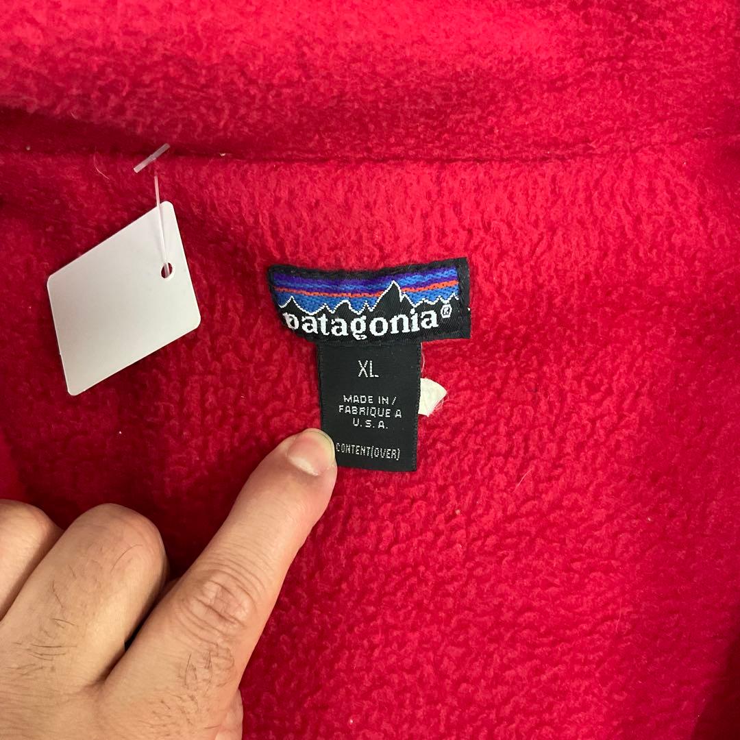 Patagonia USA製 シンチラシェルドベスト ネイビー×赤 XL 90s