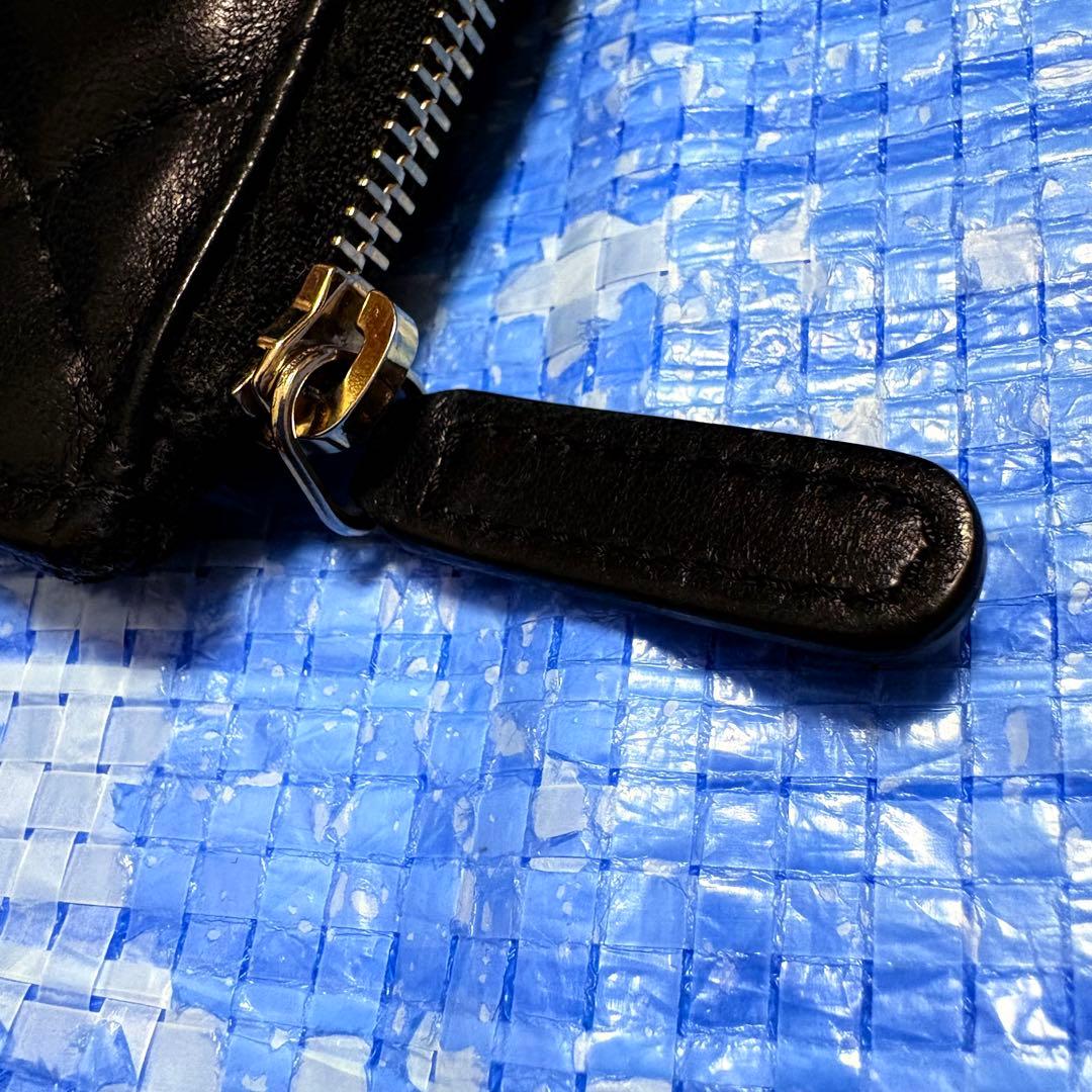 CHANEL⬛︎ウォレット⬛︎長財布⬛︎クロコ型押し⬛︎キルティング⬛︎レザー⬛︎ブラック