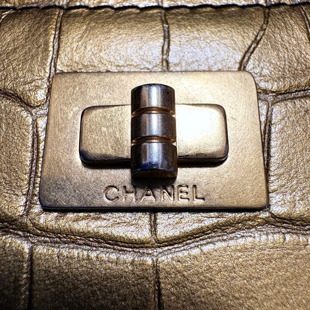 CHANEL⬛︎ウォレット⬛︎長財布⬛︎クロコ型押し⬛︎キルティング⬛︎レザー⬛︎ブラック