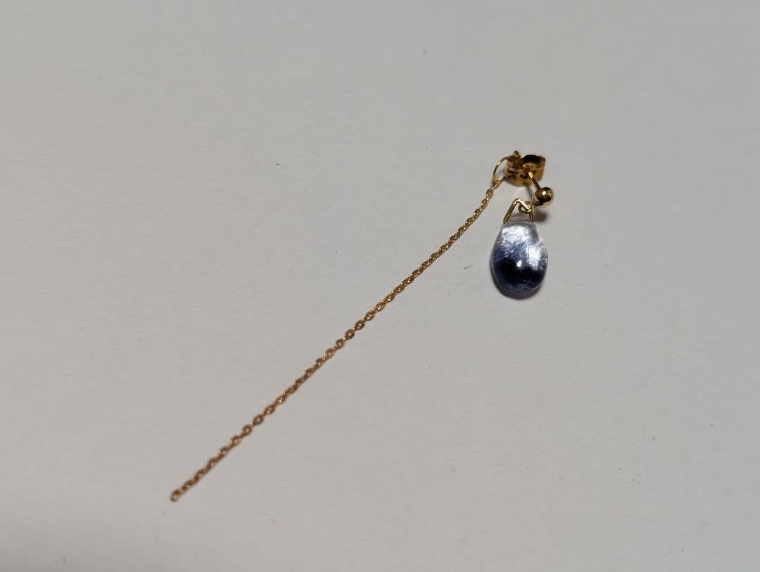 デュモルチェライトインクォーツのピアス