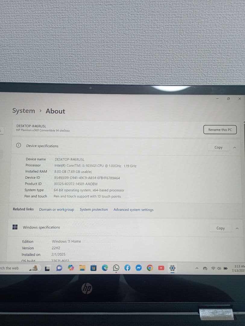 HP ノートPC Intel Core i5 シルバー