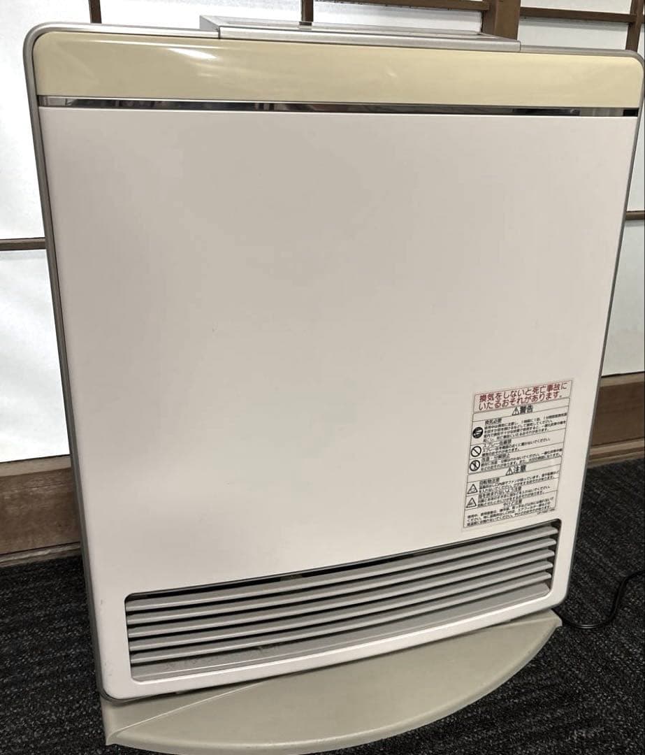 リンナイ　Rinnai ガスファンヒーター　都市ガス用　　ホース付き