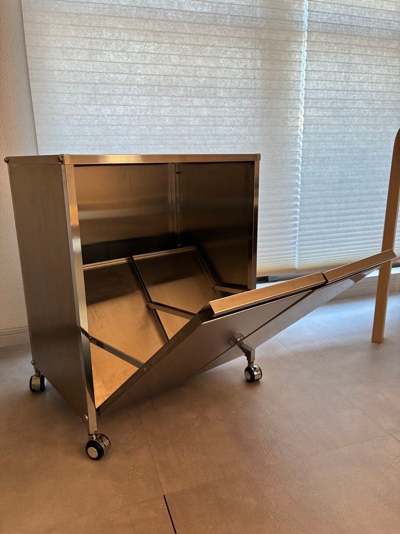 日本製 燕三条 ステンレスダストボックス