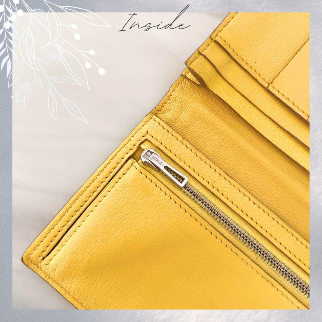 Hashimoto様♡美品♡エルメス べアンスフレ長財布 イエロー アリゲーター