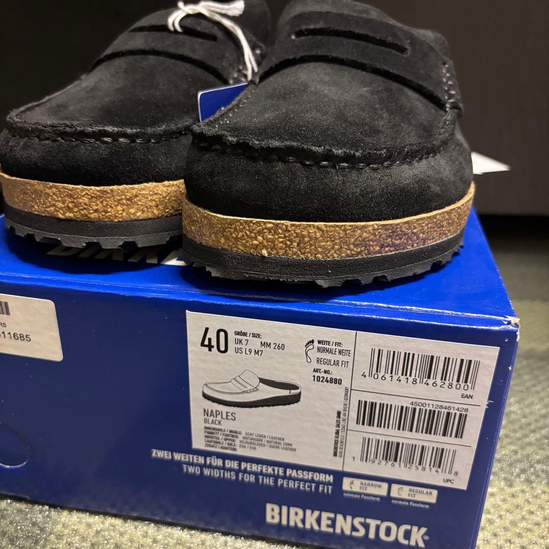 新品 Birkenstock Naplesビルケン ネープルズ 40 ブラック