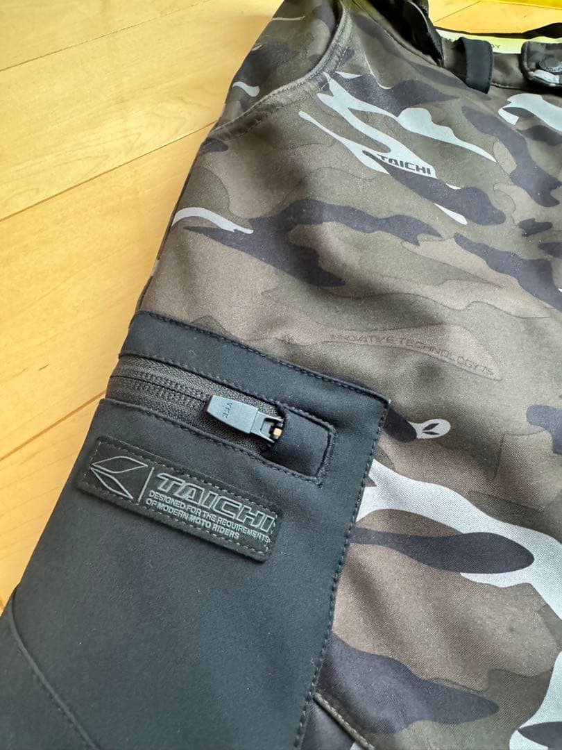 RSタイチ ウインドストップソフトシェルパンツ RSY555 カモ Mサイズ