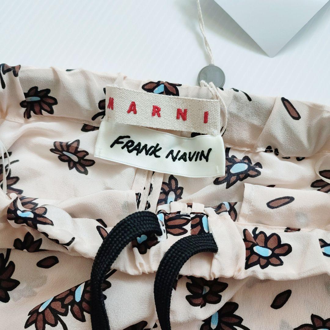 新品未使用　MARNI　FRANK NAVIN　シルク100％　花柄　パンツ