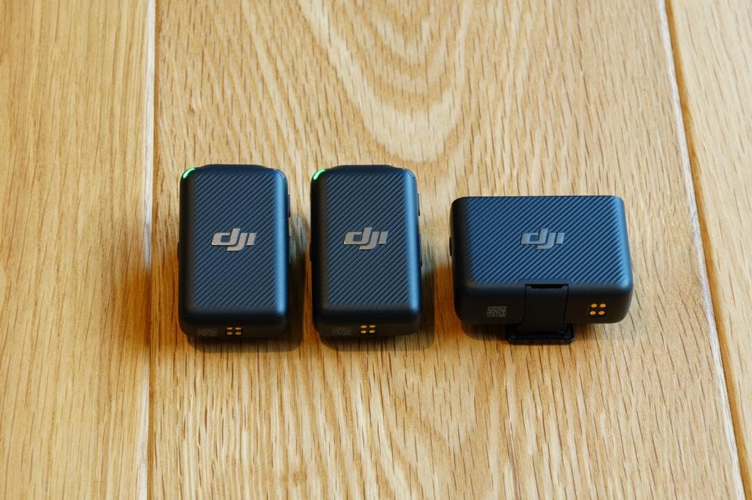 【超美品】DJI Mic（トランスミッター２ + レシーバー１ + 充電ケース）