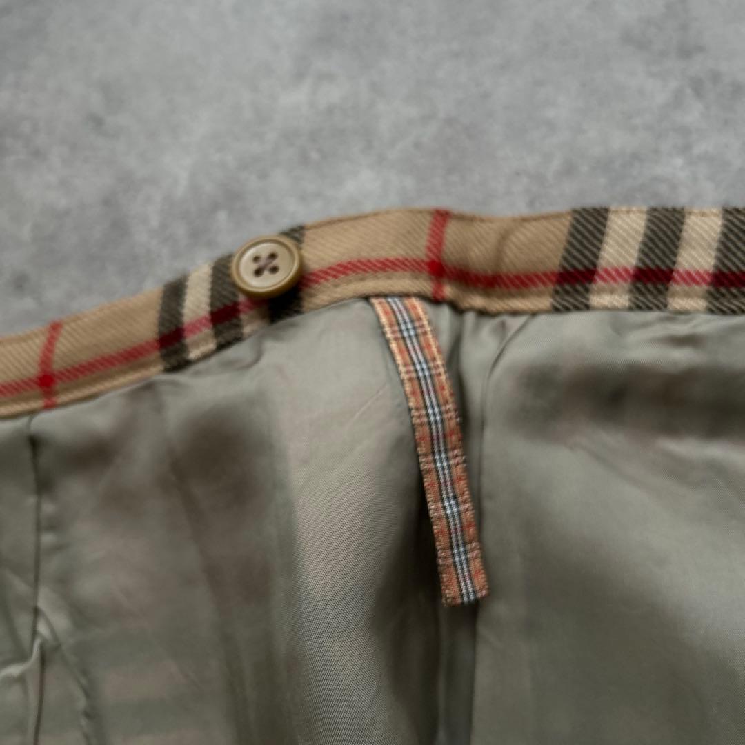 BURBERRY ノバチェック　プリーツ　スカート　ウール　Y2K