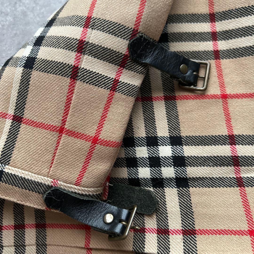 BURBERRY ノバチェック　プリーツ　スカート　ウール　Y2K