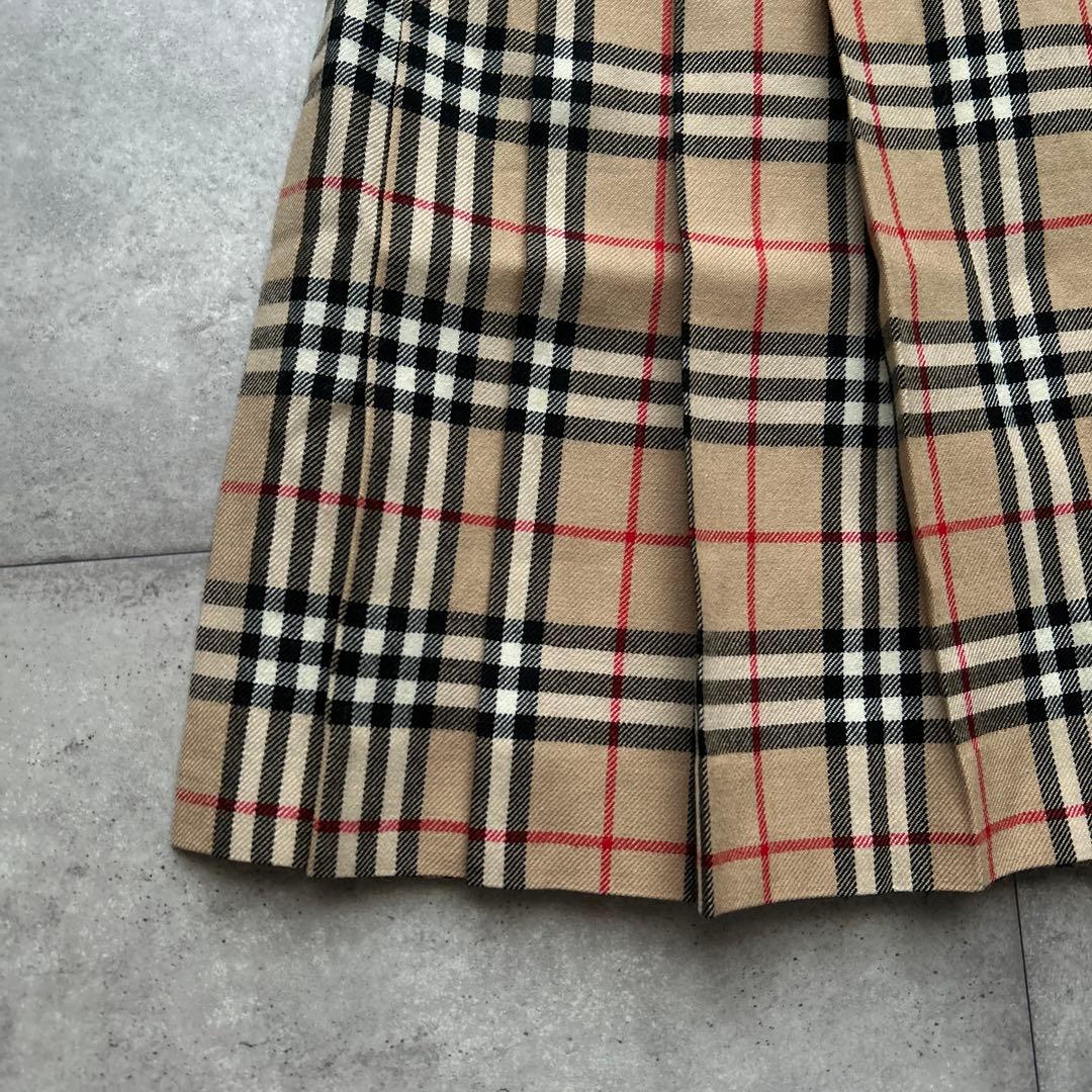 BURBERRY ノバチェック　プリーツ　スカート　ウール　Y2K