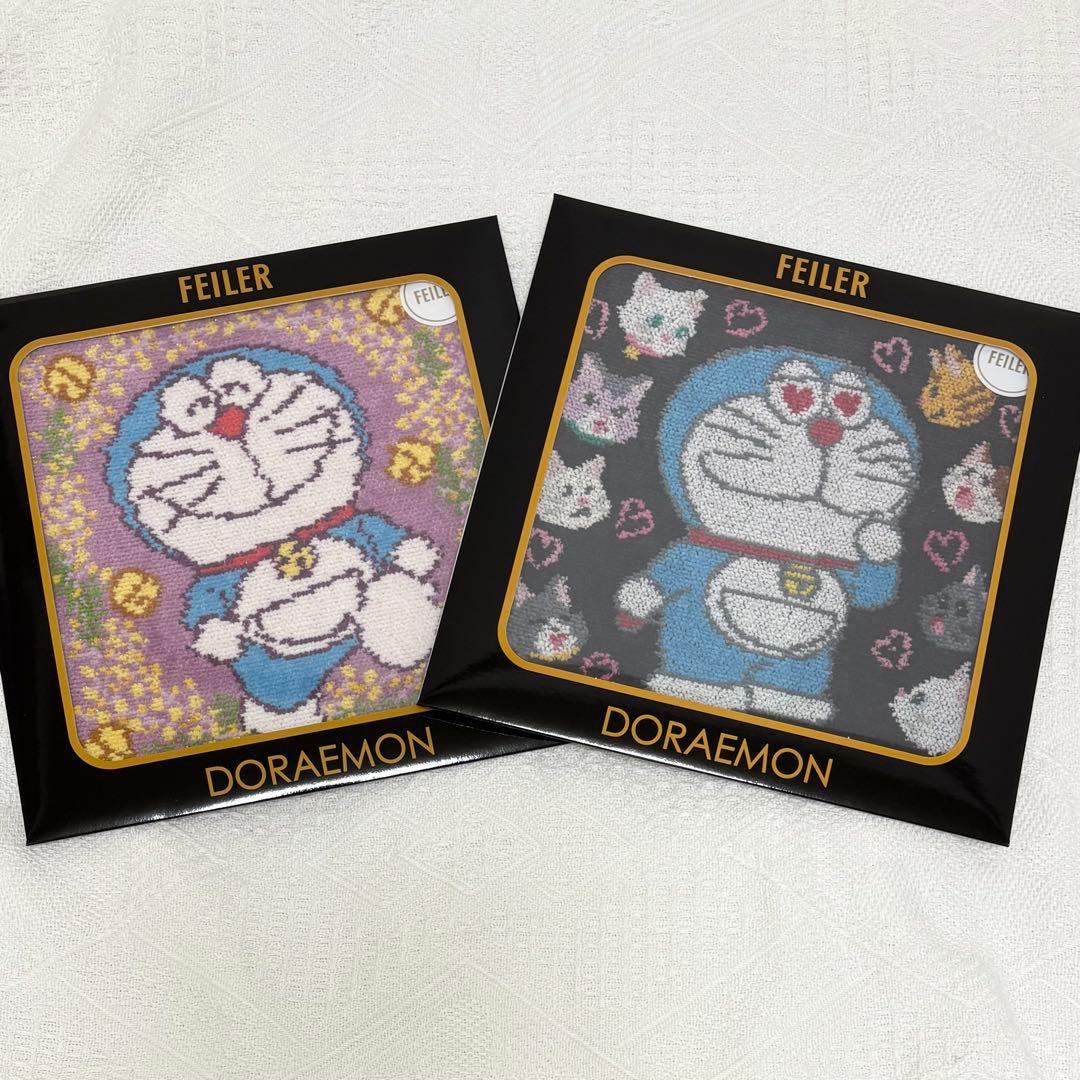 フェイラー　FEILER　ドラえもん　ハンカチ ミモザ　ラブリーキャッツ コラボ