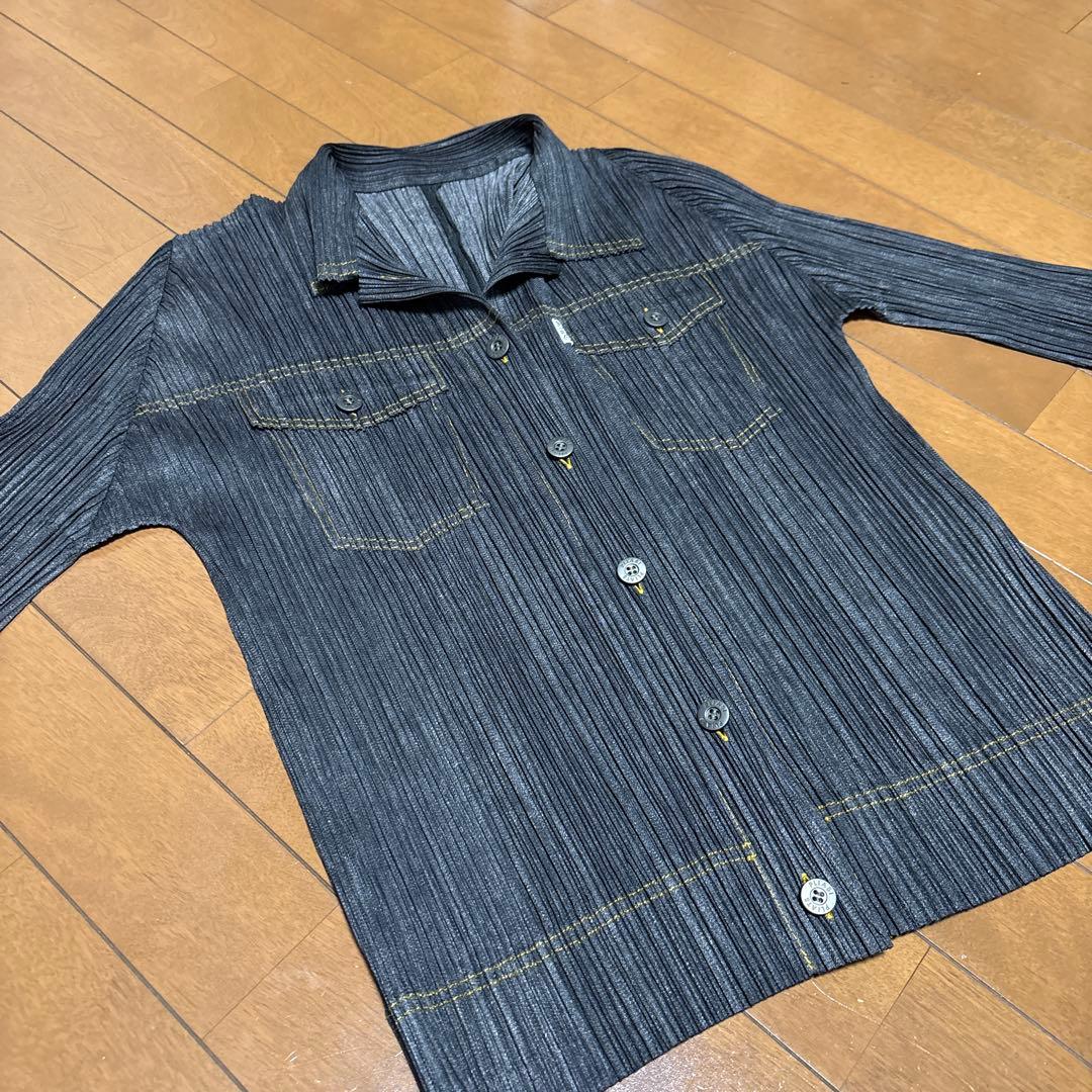 PLEATS PLEASE デニムスタイルジャケット サイズ3