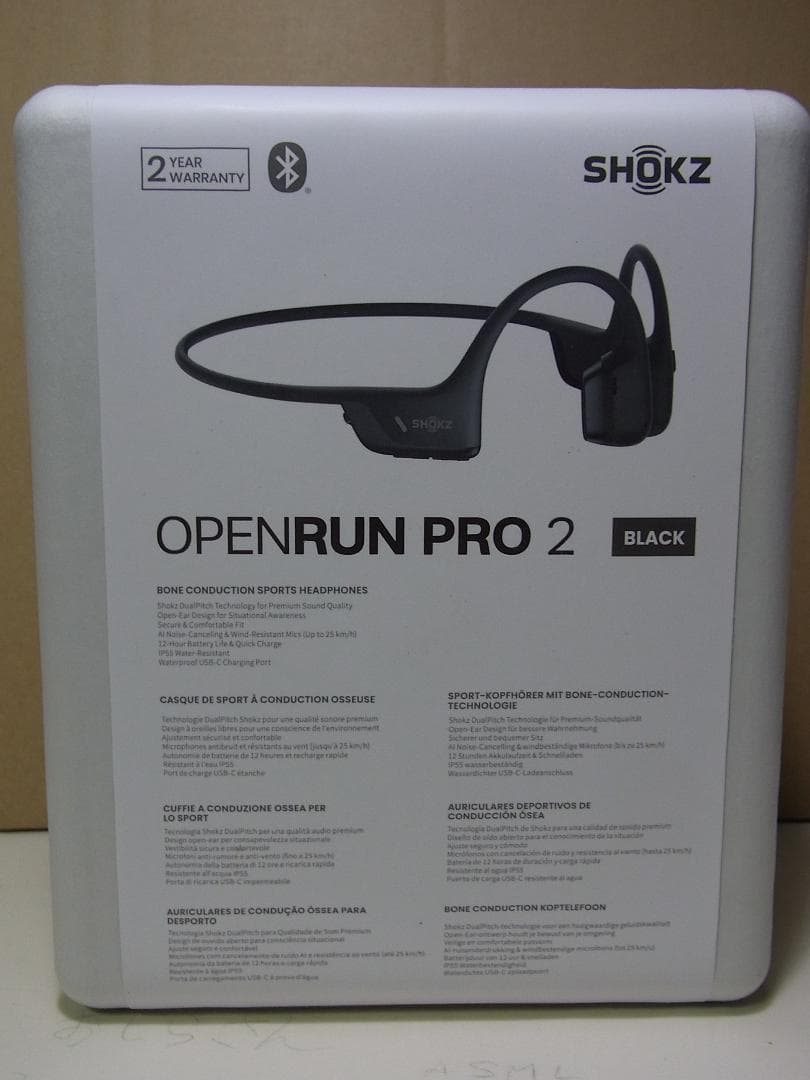 新品・未使用【送料込】SHOKZ OPENRUN PRO 2 骨伝導イヤホン