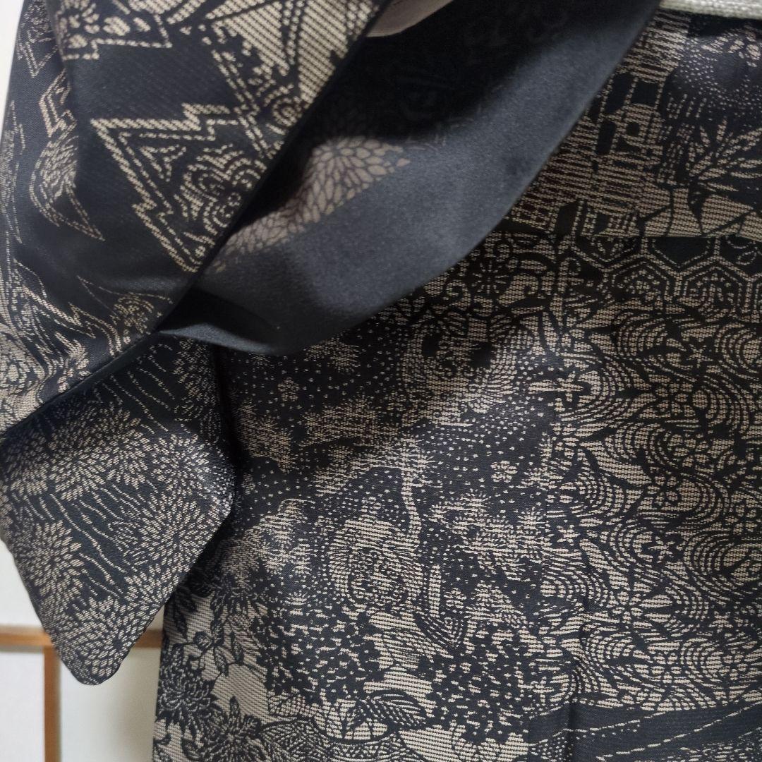 美品 型染 大島紬 丈162 裄68