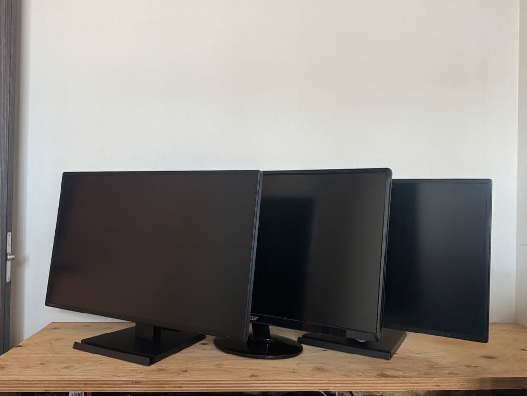 27インチ PCモニター 3台セット（I-O DATA, Acer)