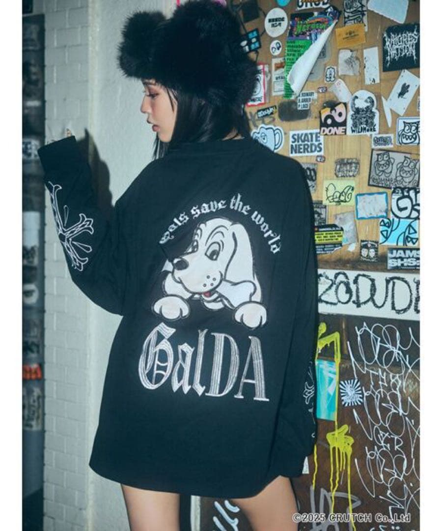 GYDA×GALFY original cross long Tシャツ 試着のみ