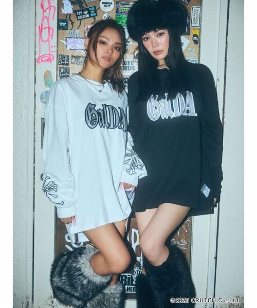 GYDA×GALFY original cross long Tシャツ 試着のみ