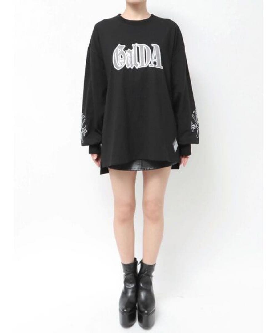 GYDA×GALFY original cross long Tシャツ 試着のみ