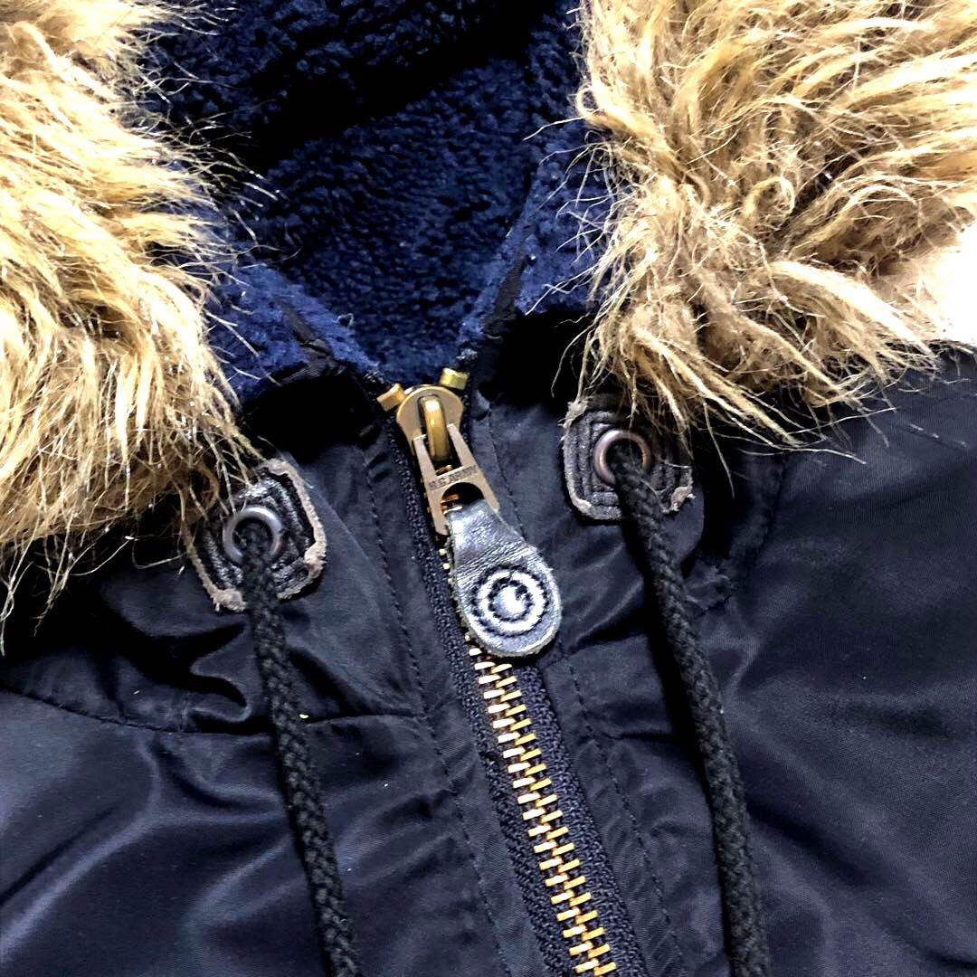 ヒステリックグラマー 初期ヒスY2Kミリタリーフライトジャケット 黒 ワッペン