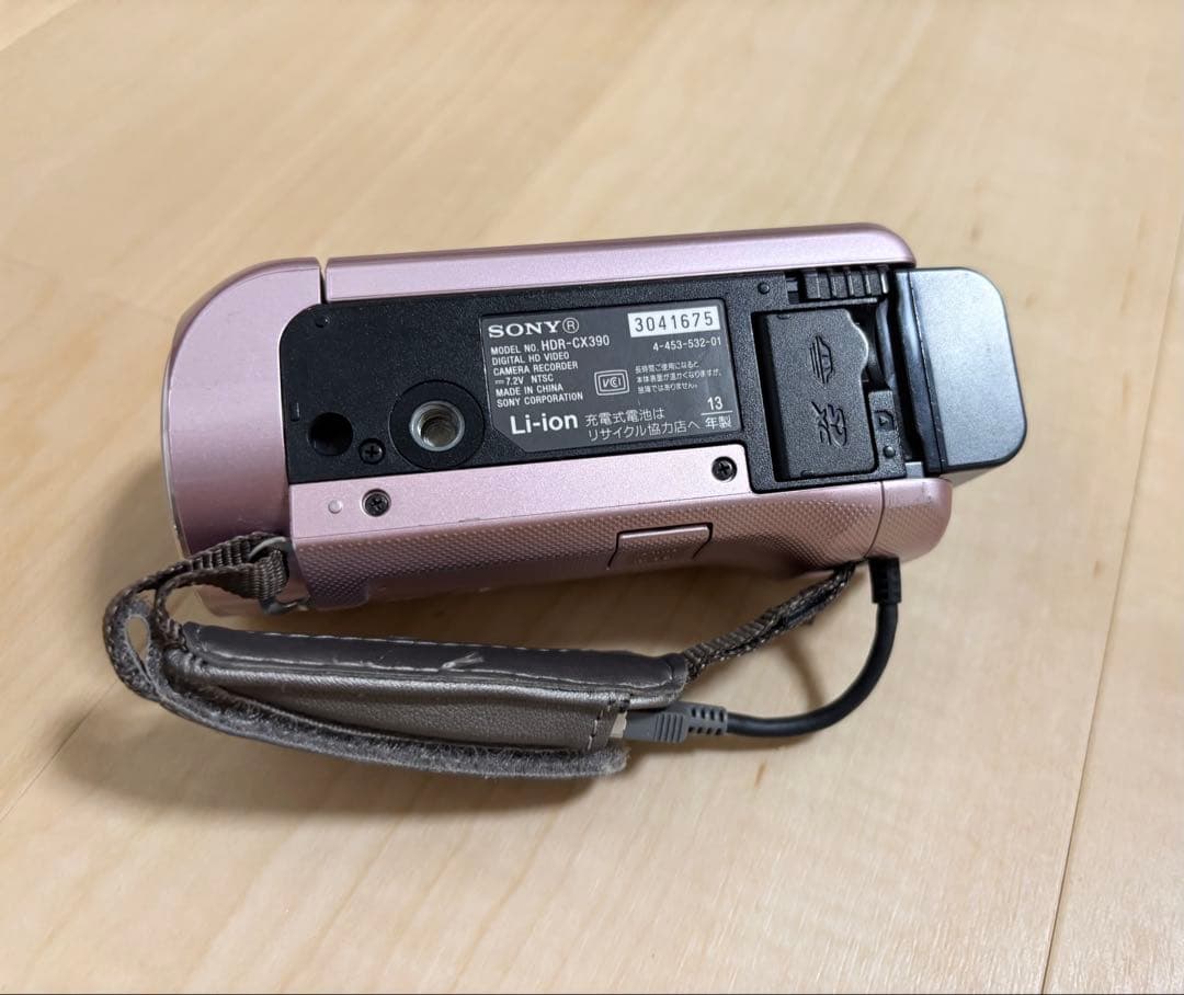 SONY HDR-CX390ビデオカメラ　ピンク