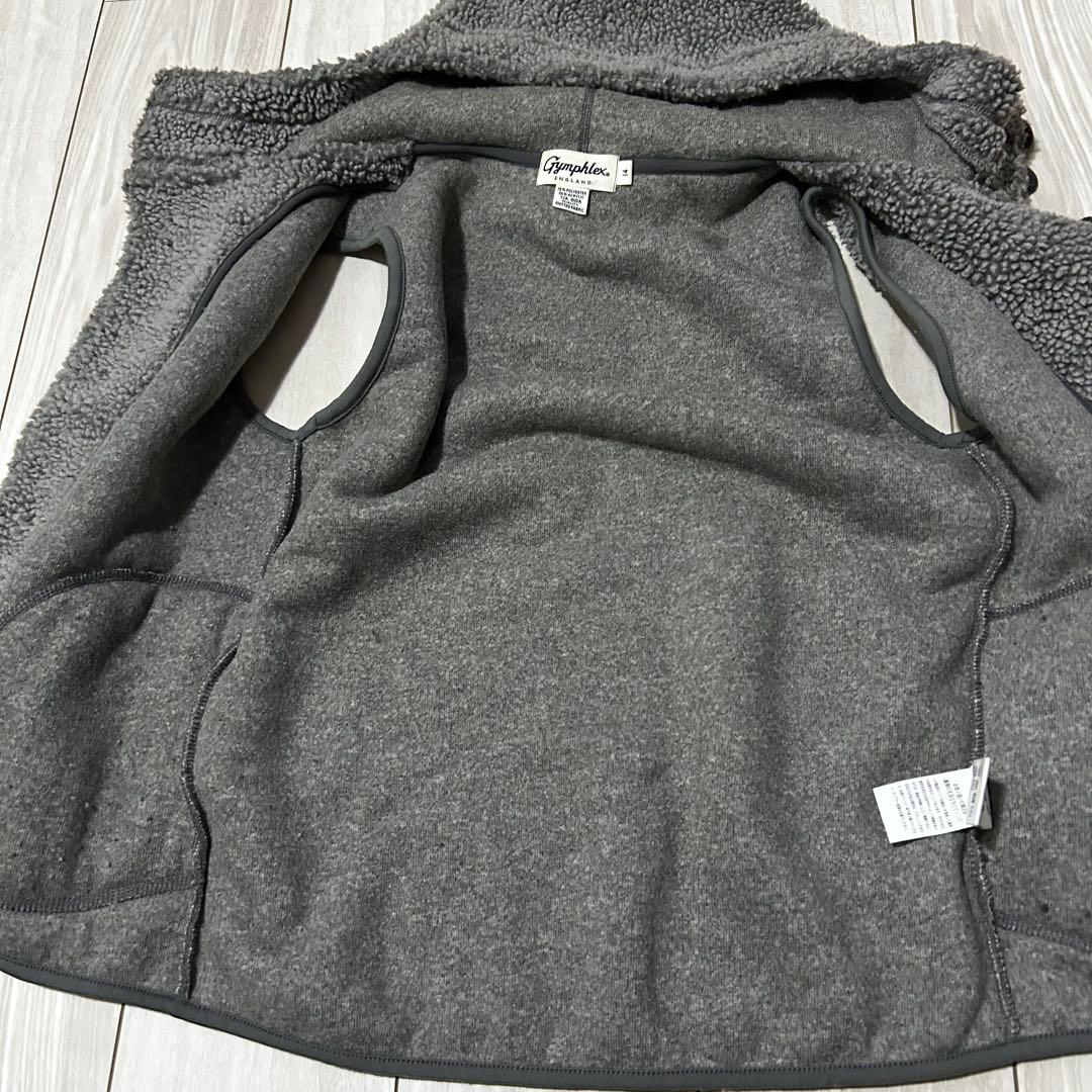 Gymphlex ジムフレックス ボア フリース フーデッドベスト14