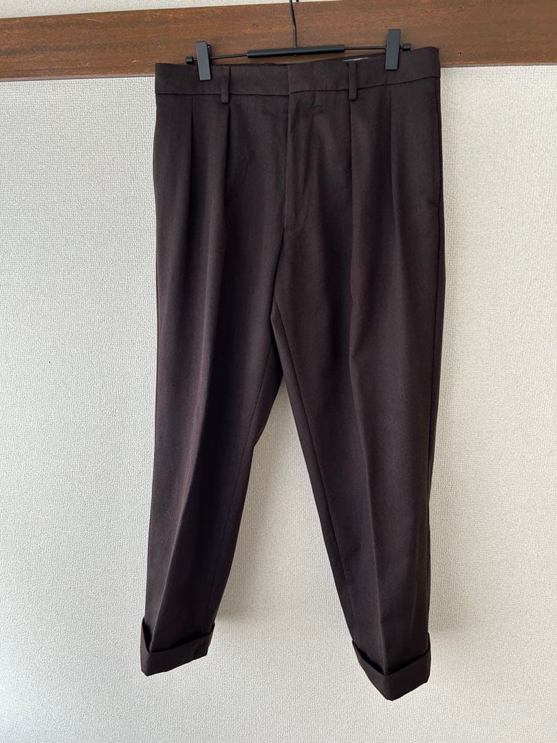 【BERWICH（ベルウィッチ）】LUCANO2Pウールブラウンワイドスラックス