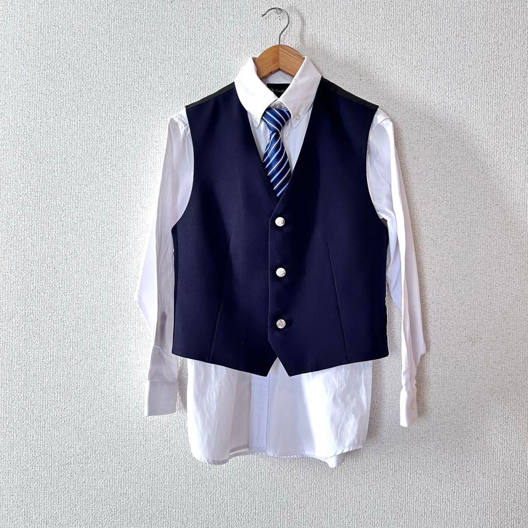 美品　ワンダーファクトリー　スーツ7点セット　ベスト　160　男子　フォーマル