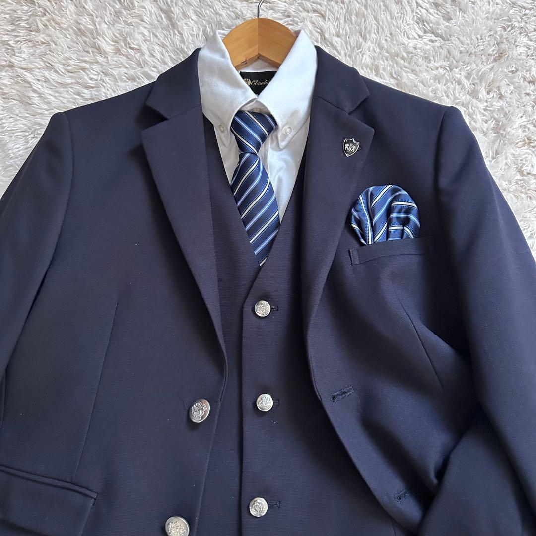 美品　ワンダーファクトリー　スーツ7点セット　ベスト　160　男子　フォーマル