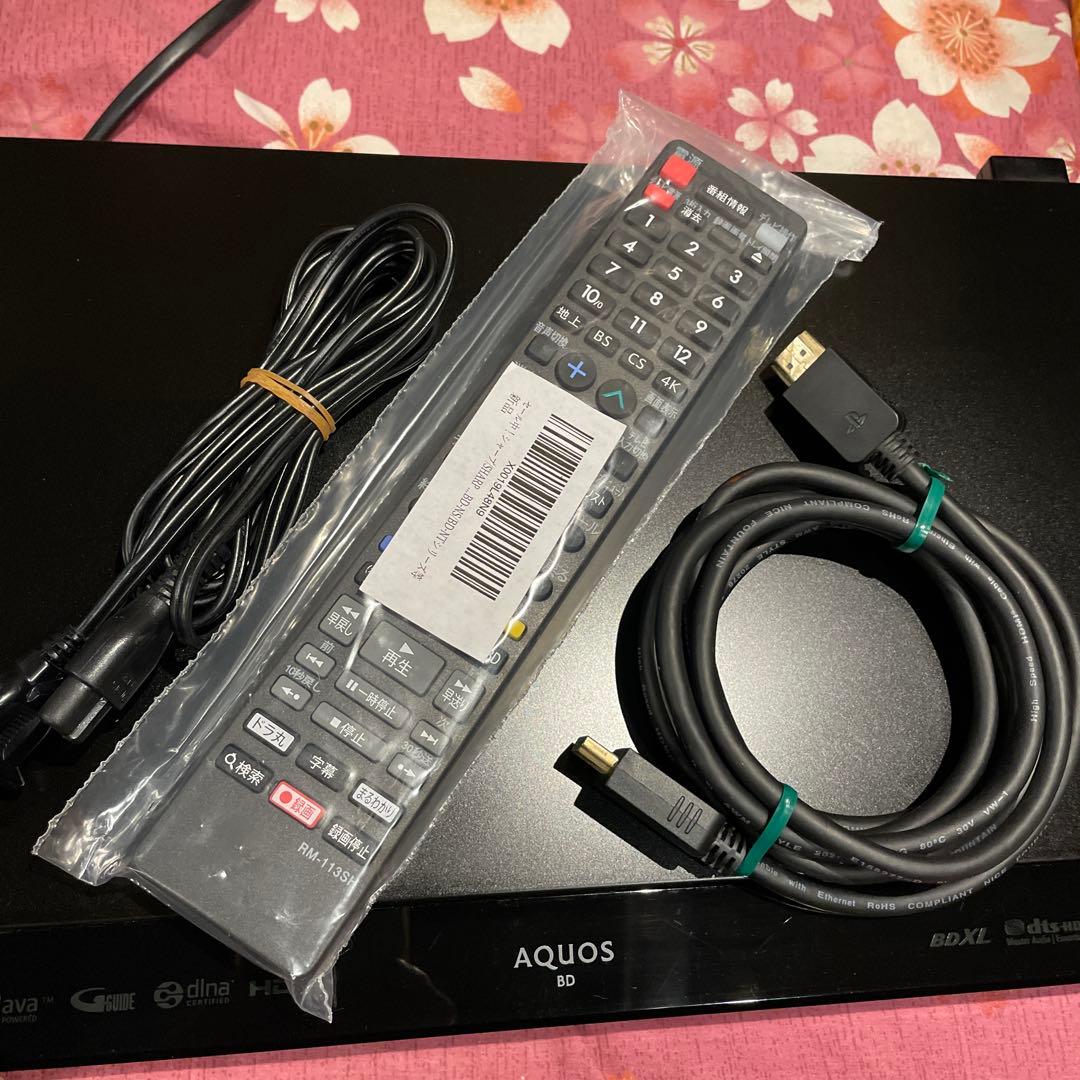 SHARP BD-W1700 12倍録 1TB 新品リモ等付フル装備 完動品！