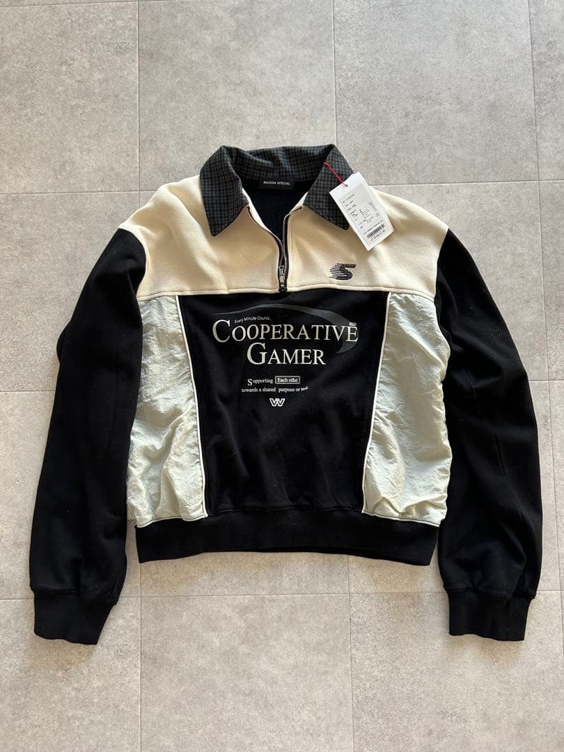 MAISON SPECIAL ジップアップ トレーナー