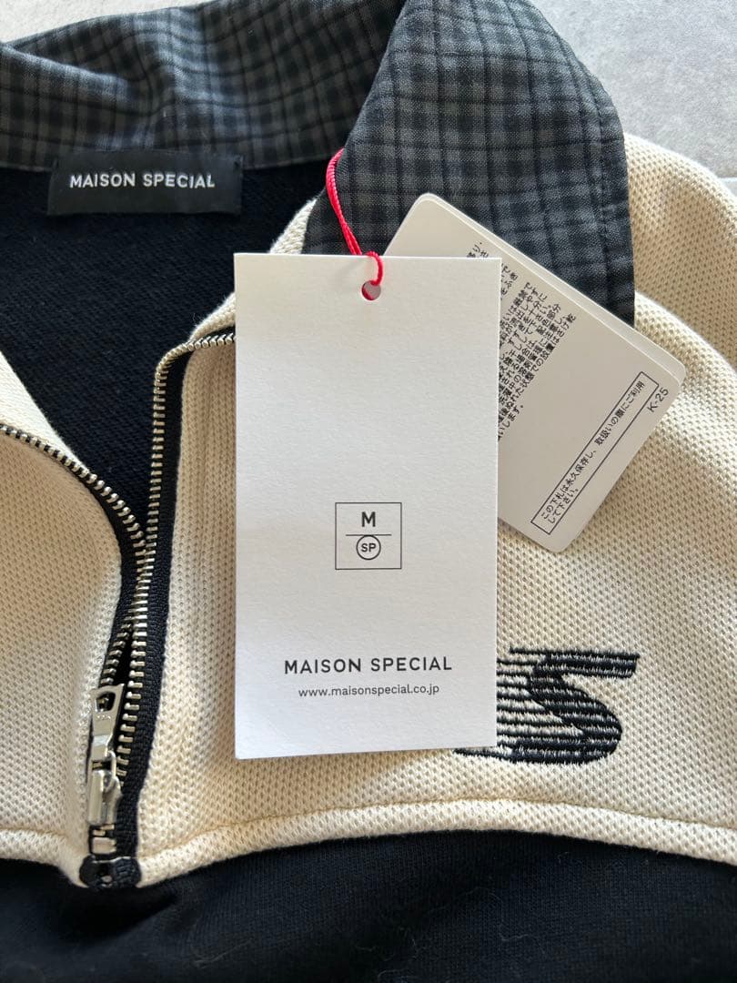 MAISON SPECIAL ジップアップ トレーナー