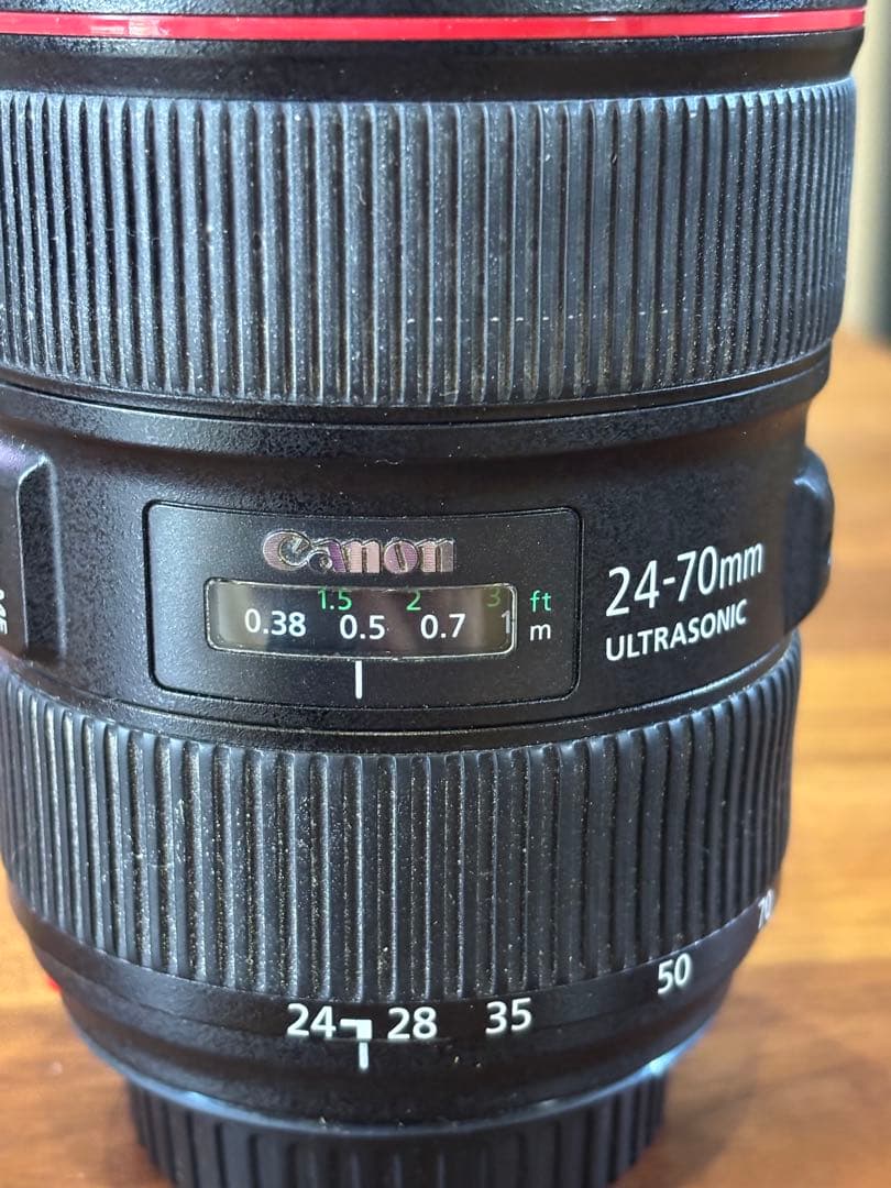 【ジャンク品】Canon zoom EF24-70mm レンズフード付き
