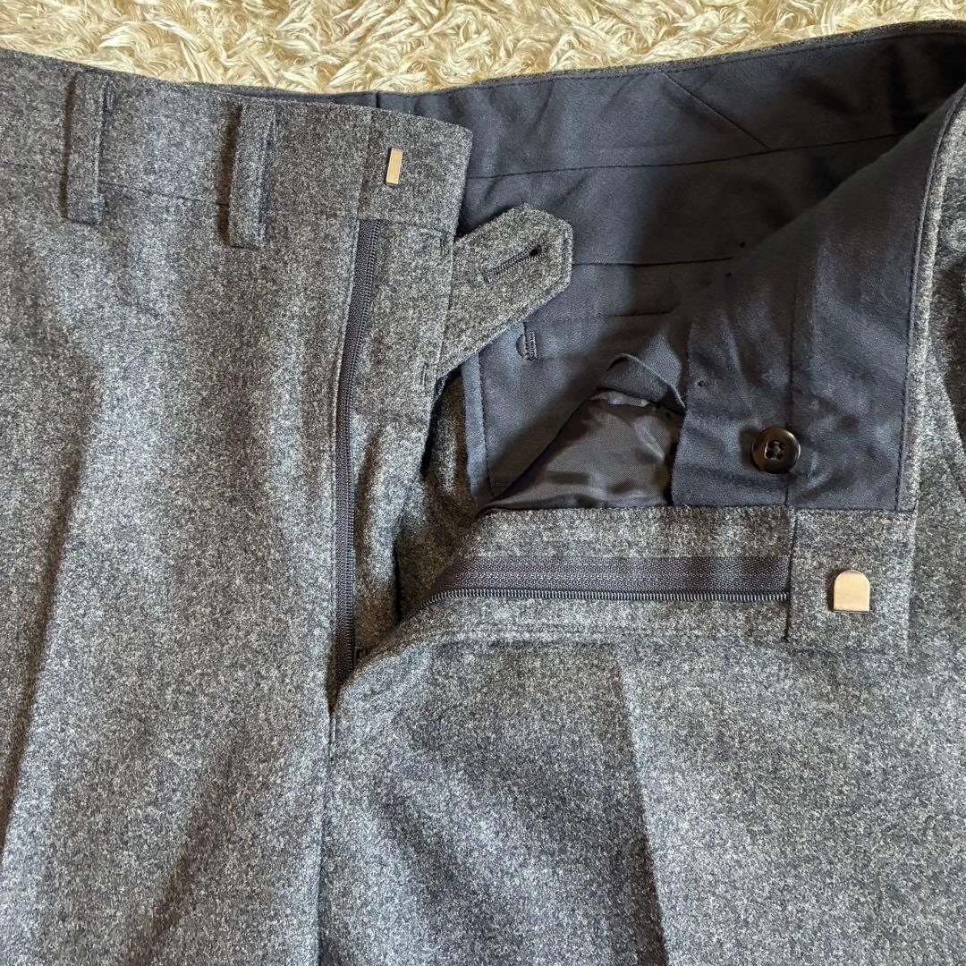 【美品】 高級生地　カノニコ3ピース スーツセットアップ グレー イタリア