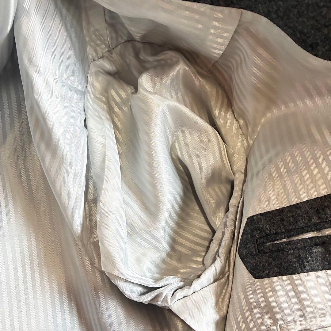 【美品】 高級生地　カノニコ3ピース スーツセットアップ グレー イタリア