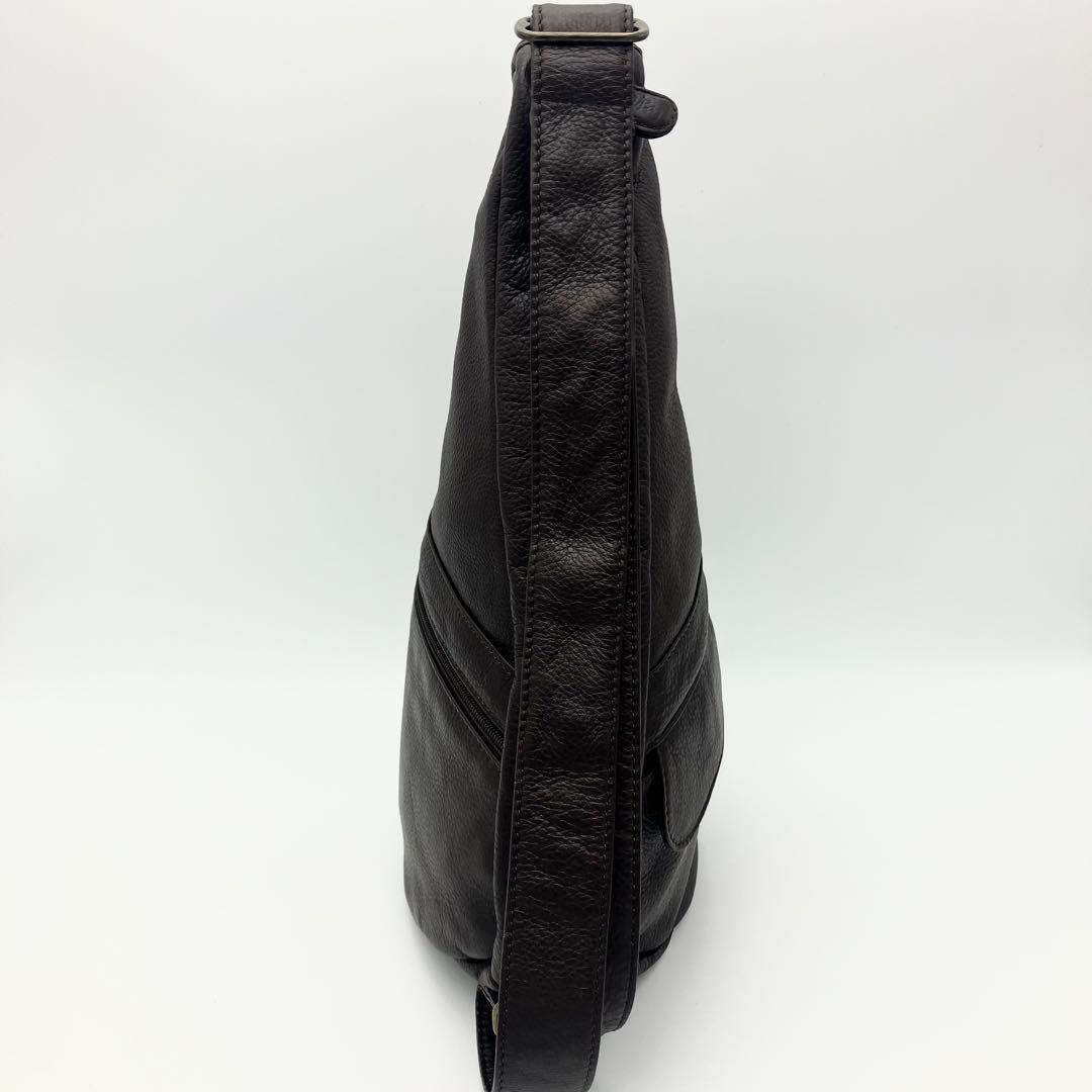 ヘルシーバックバッグ アメリ ボディバッグ ショルダー レザー y2k ブラウン