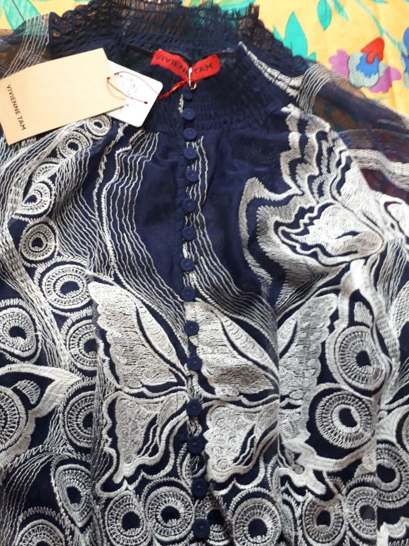 ヴィヴィアンタム・蝶々・バタフライ・レース・インポートワンピース・新品タグ付き