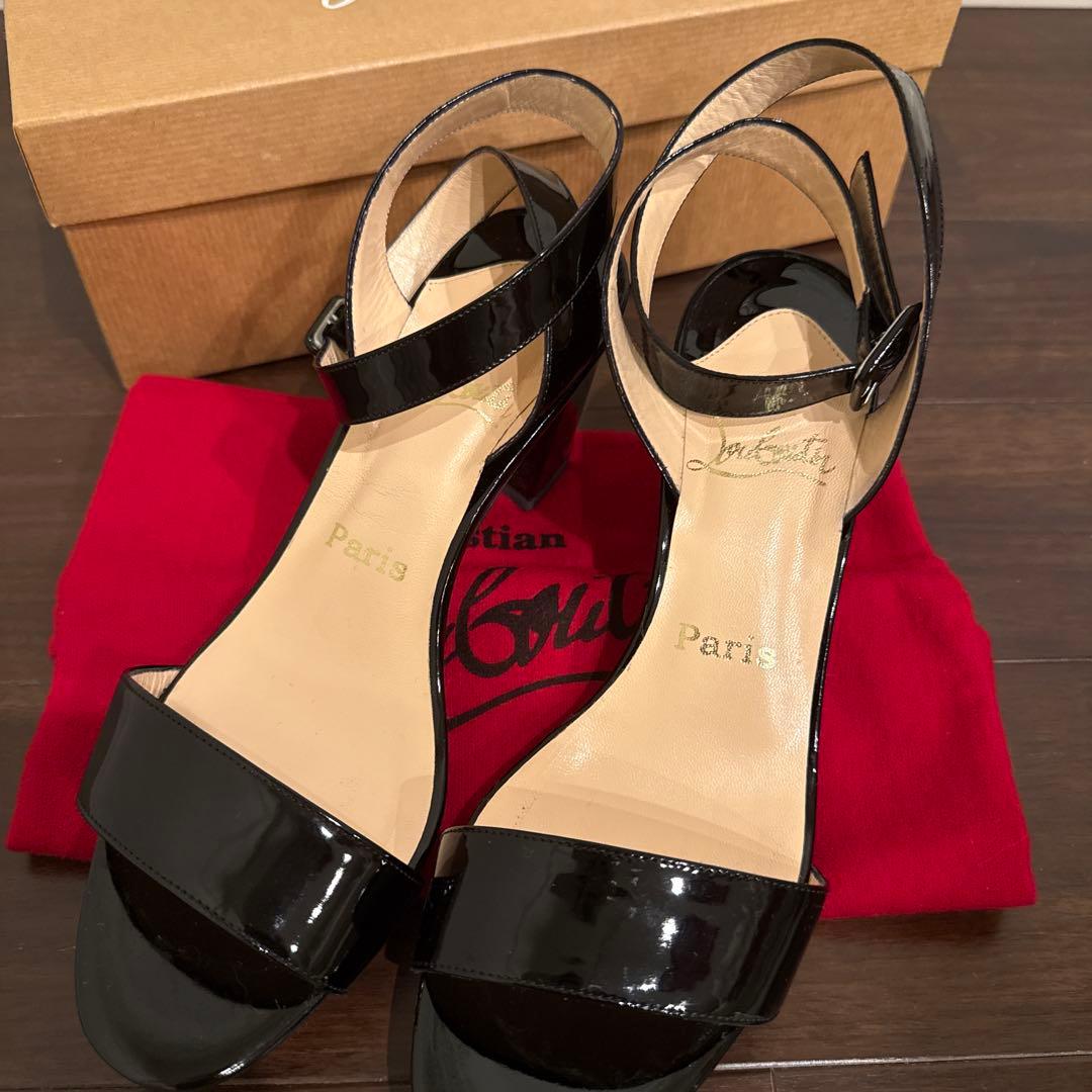 美品 クリスチャンルブタン サンダル パンプス 36½サイズ