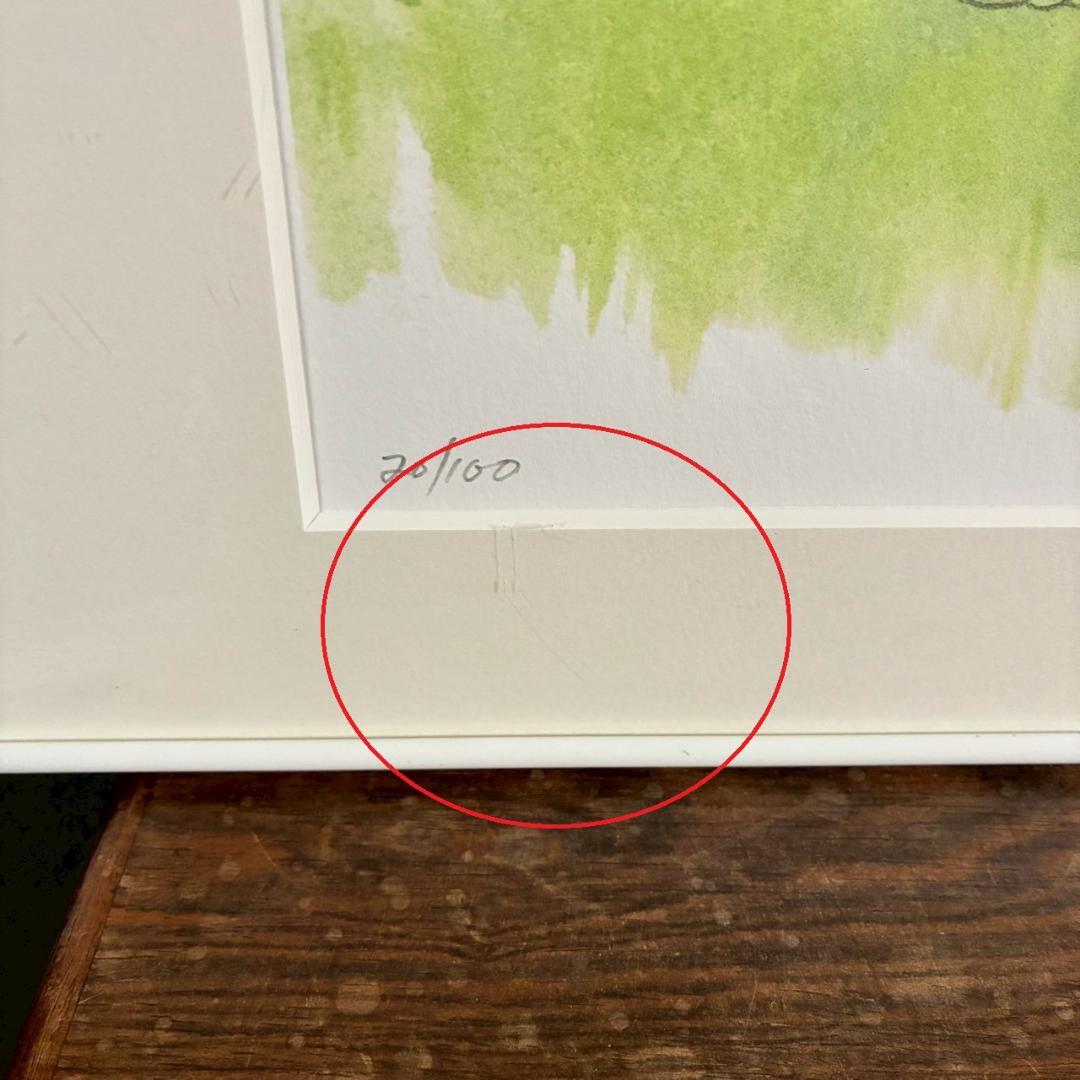 美品 スージー・スパッフォード「みんなともだち」版画 直筆サイン入 スージーズー