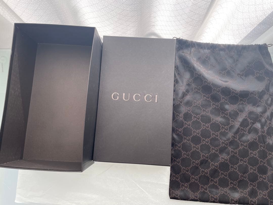 GUCCI グッチ　ミュール　GG柄　ブラック　サンダル　箱袋付き